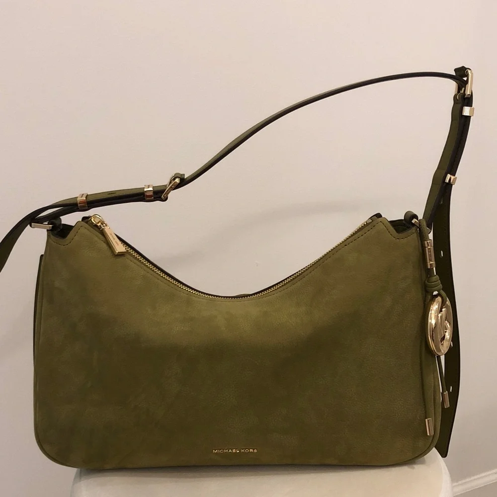 Michael Kors Olive Green Hobo Shoulder Bag